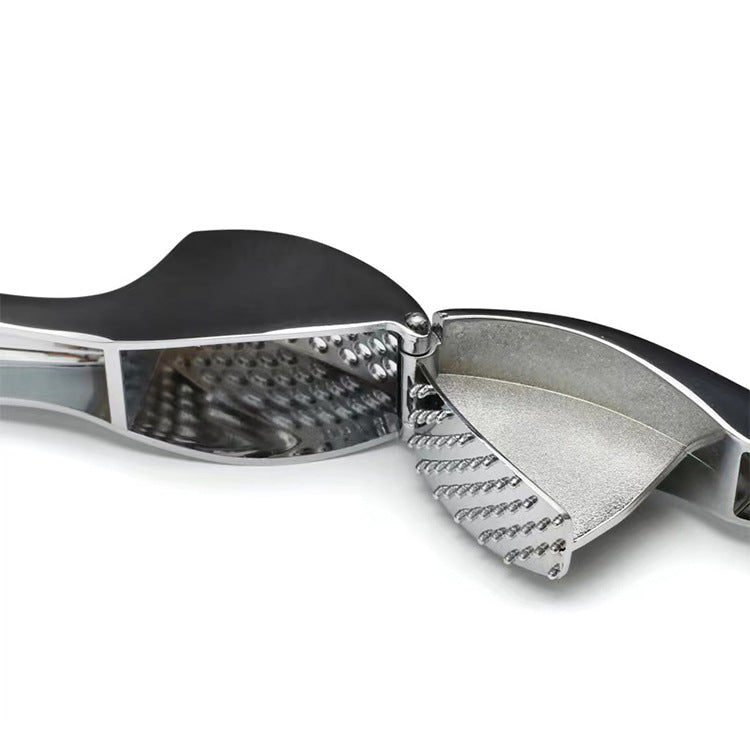 Prensa de ajo manual de aleación de zinc, pinza para ajo machacado, exprimidor de ajo, accesorios para exteriores.