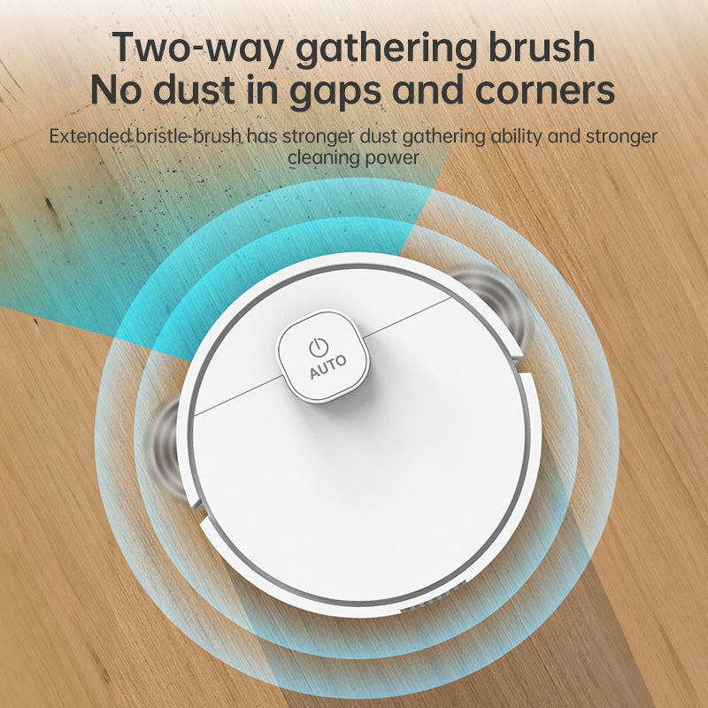 3-in-1 Sweeping Robot: USB Charging, 1000Pa Suction, Auto-Clean for Pet Hair, Carpets & Floors**