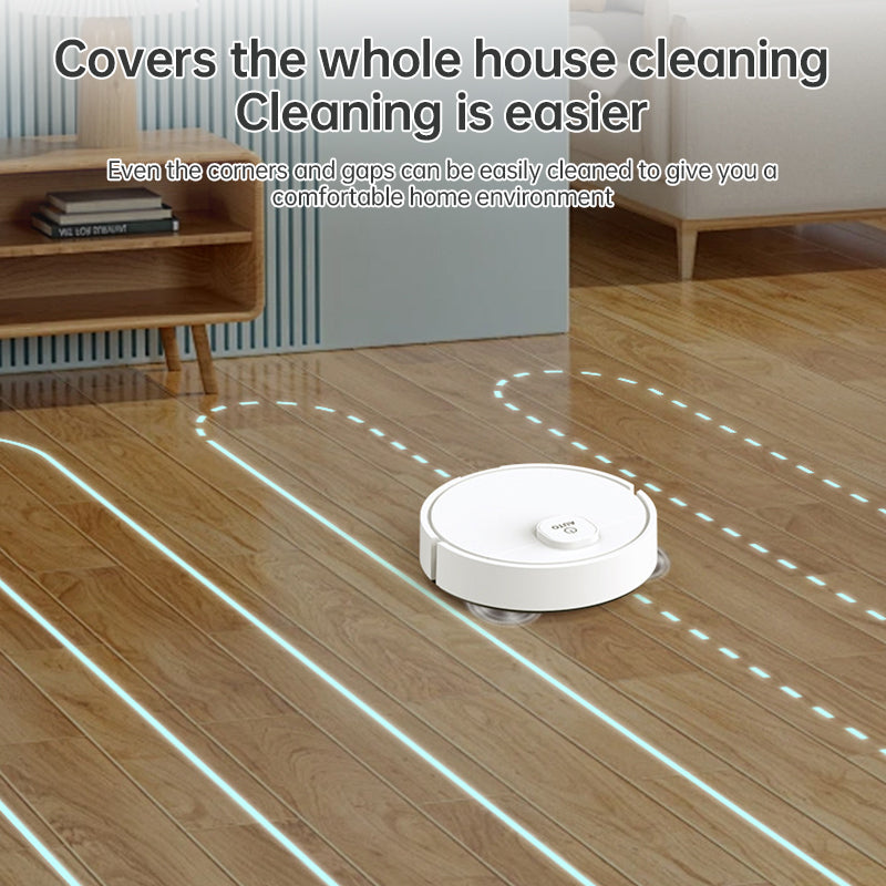 3-in-1 Sweeping Robot: USB Charging, 1000Pa Suction, Auto-Clean for Pet Hair, Carpets & Floors**
