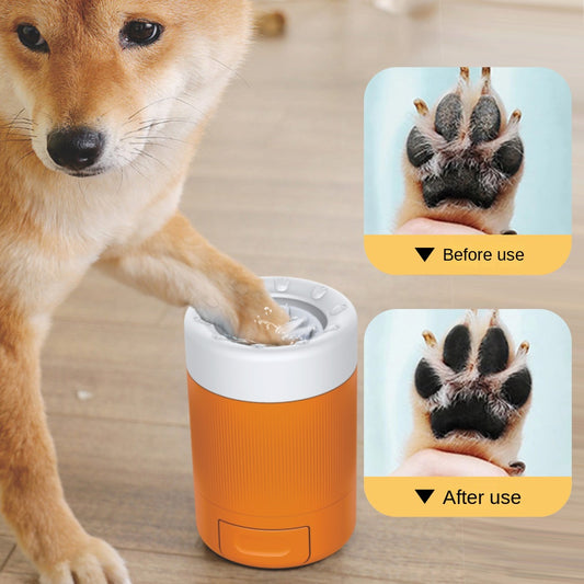 Taza para lavar las patas de tu mascota, herramienta de belleza para limpiar las patas de tu perro con toalla, artefacto para baño de pies.
