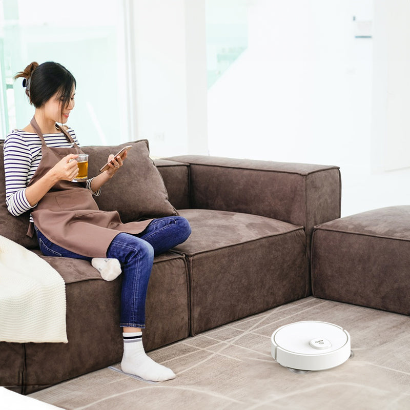 3-in-1 Sweeping Robot: USB Charging, 1000Pa Suction, Auto-Clean for Pet Hair, Carpets & Floors**