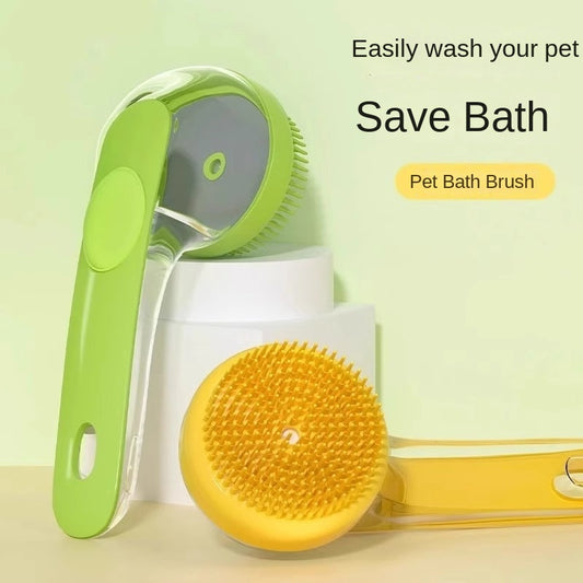 Cepillo de baño para perros y gatos, de silicona, para masaje de ducha, suministros para mascotas
